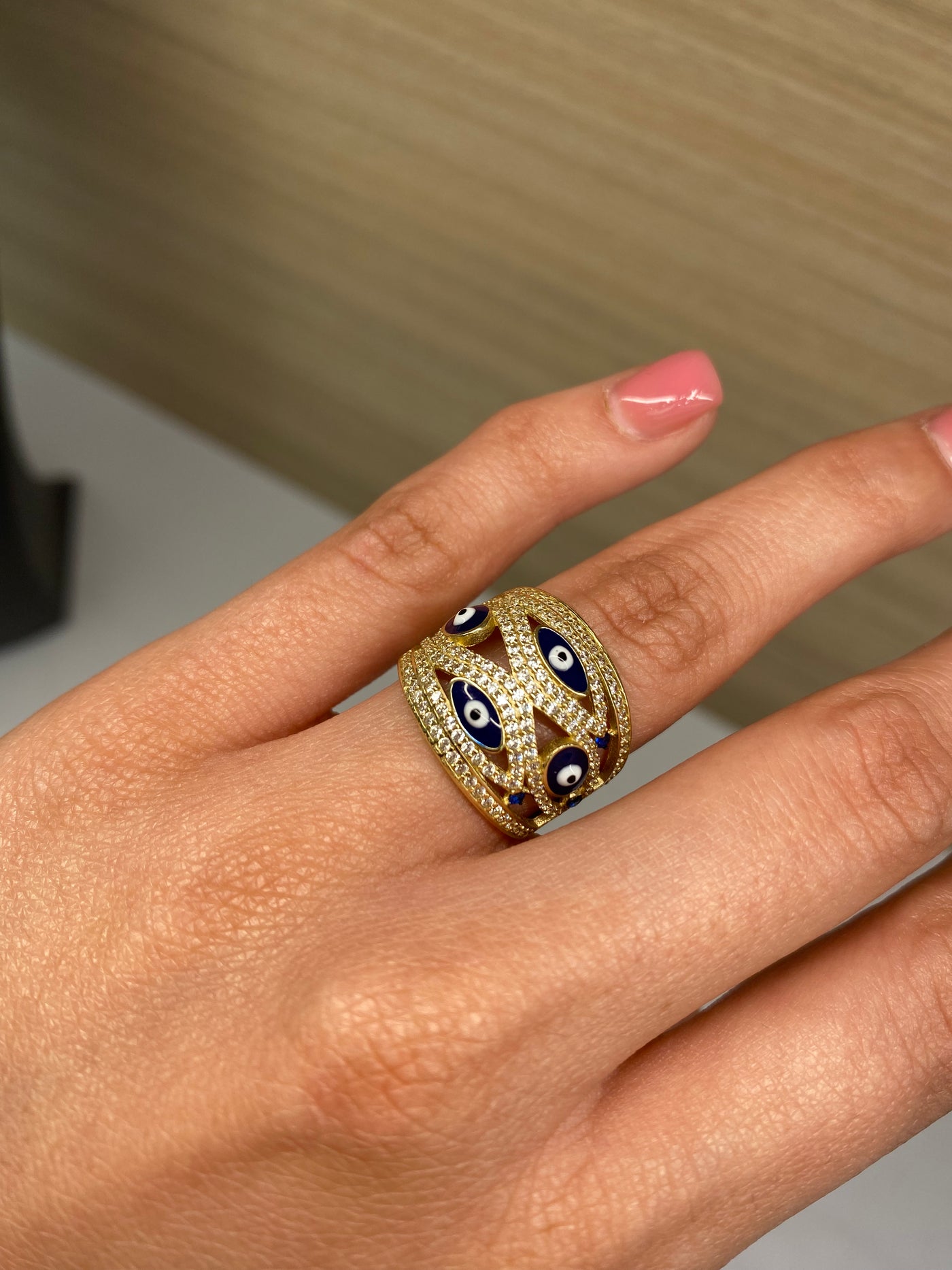 Turkish eye ring