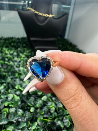 Blue Heart ring