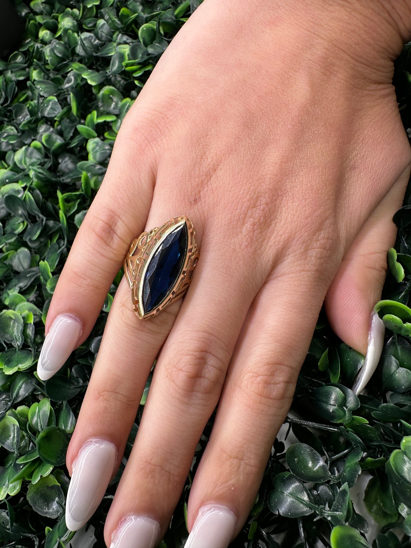 Blue Almond ring