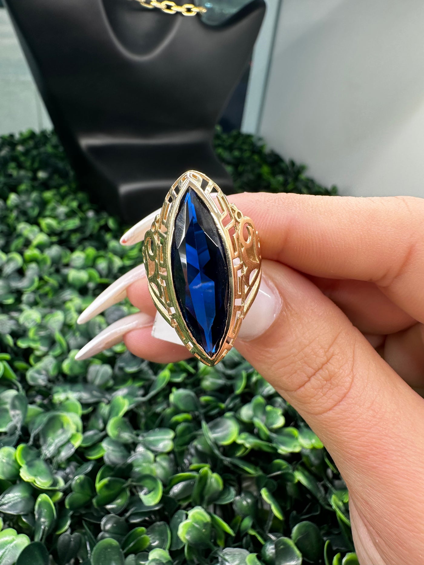 Blue Almond ring