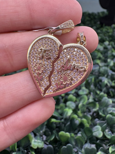 Couple’s heart pendant